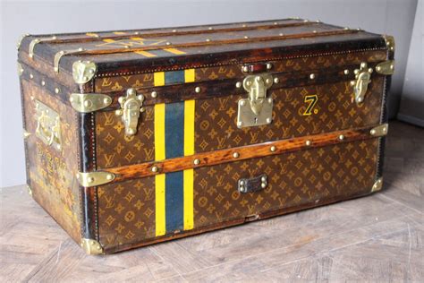 louis vuitton steamer trunk restoration|Louis Vuitton rolling trunk.